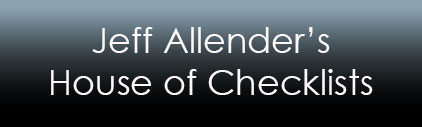 Jeff Allender's House of Checklists